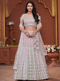 Pink Premium Net Bridal Lehenga