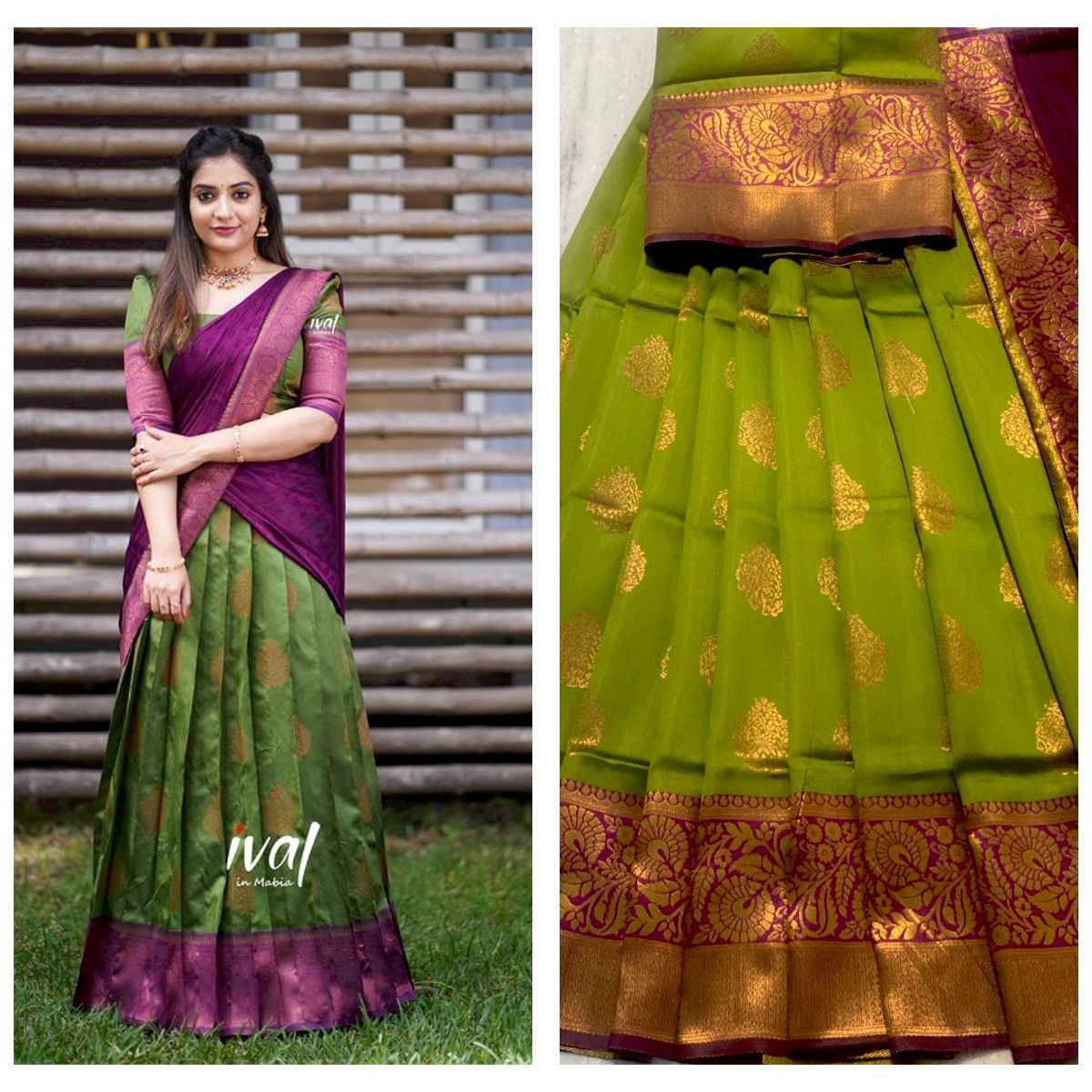 Half Lehanga Saree