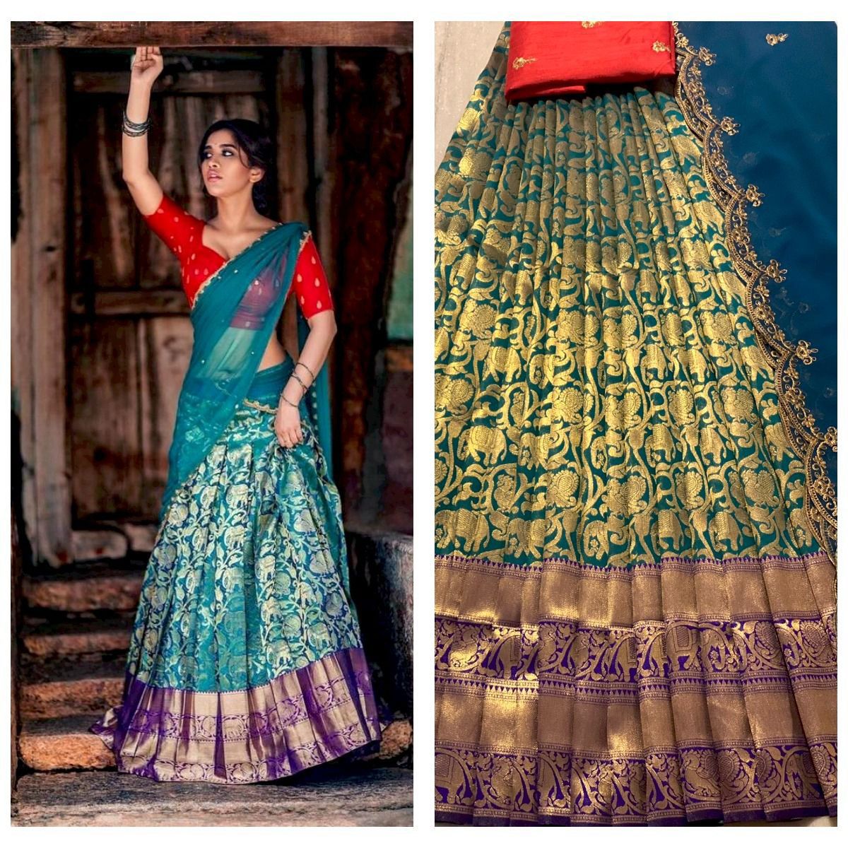 Half Lehanga Saree