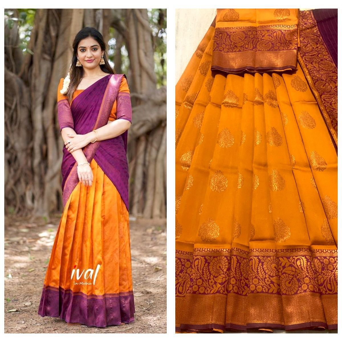 Half Lehanga Saree