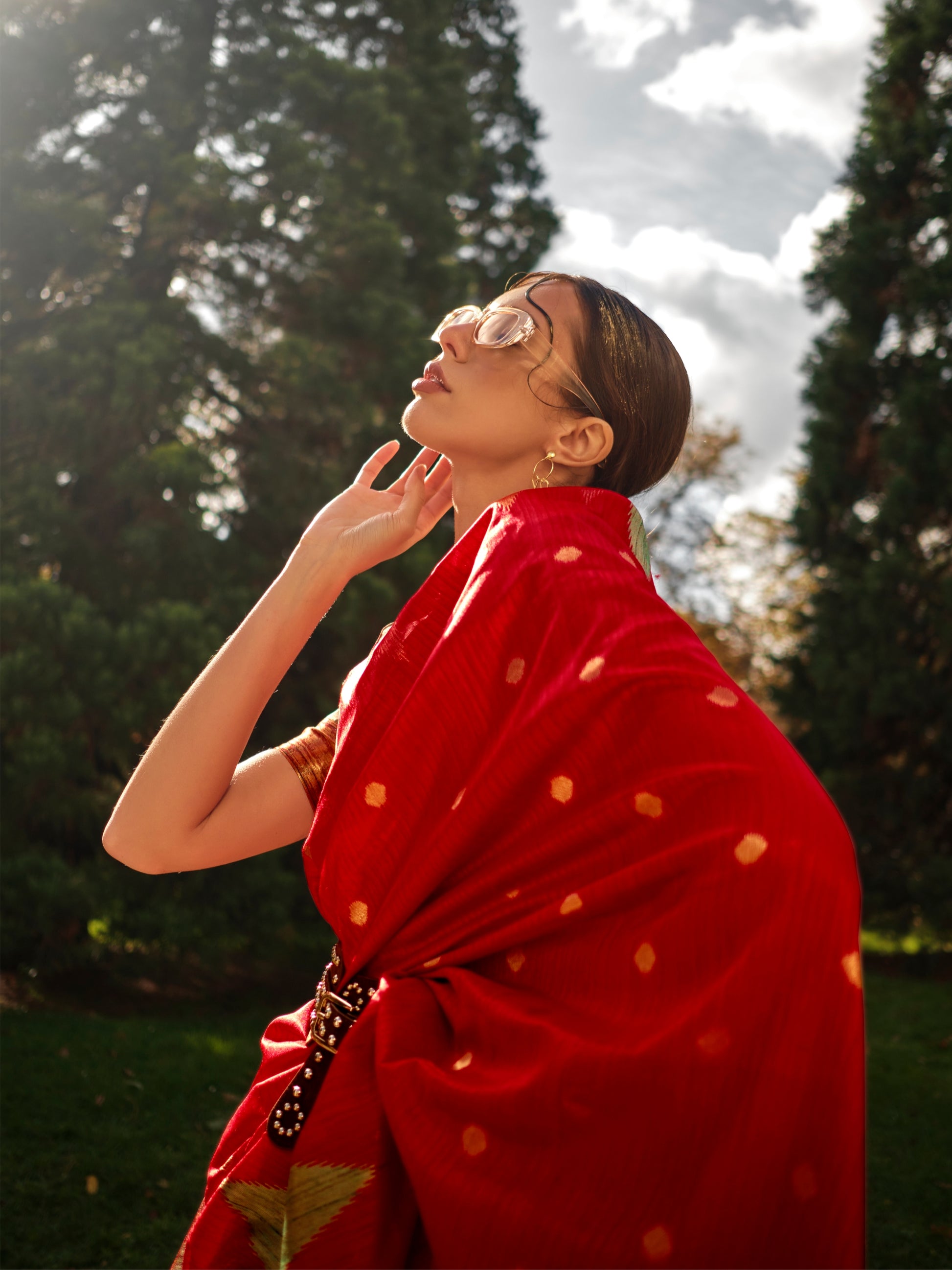 Maroon & Gold Kanchipuram Silk Saree with Intricate Zari Border