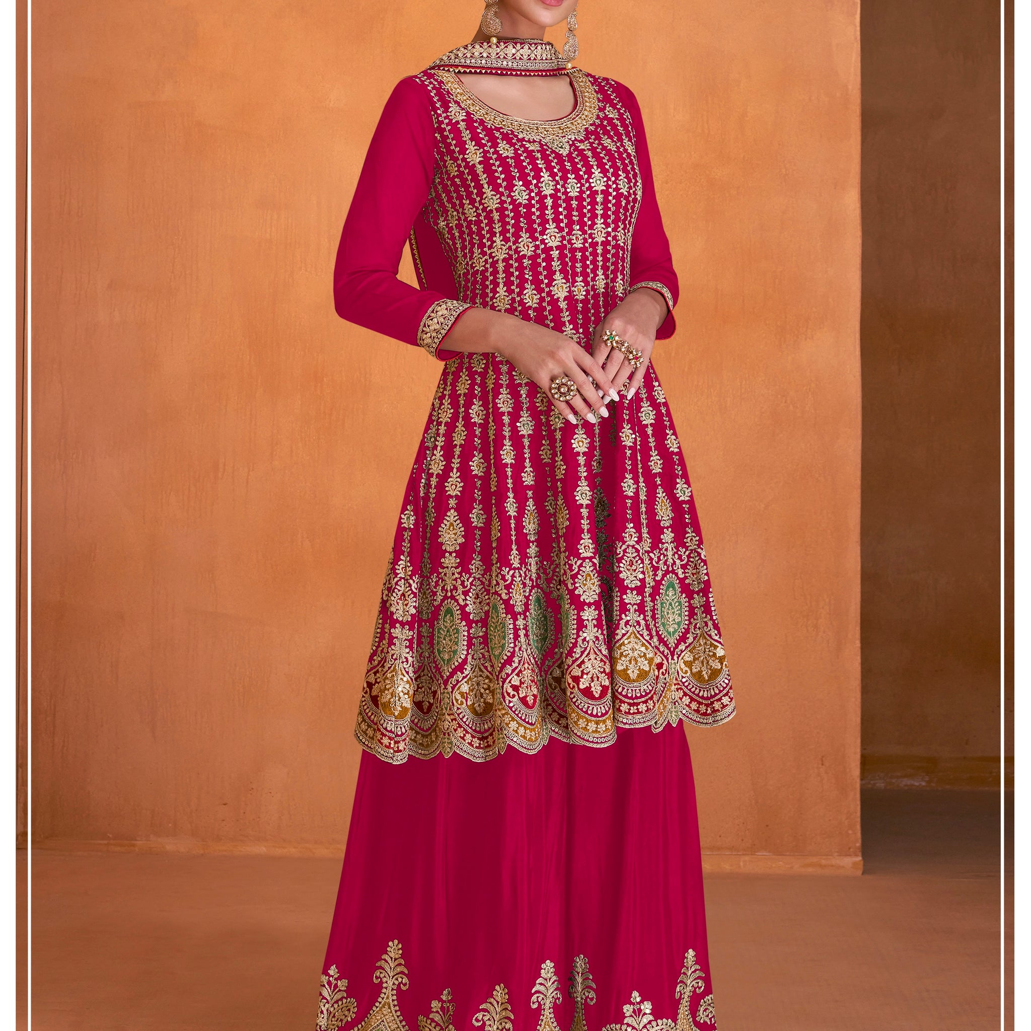 Designer Wedding Wear Punjabi Style Salwar Suit