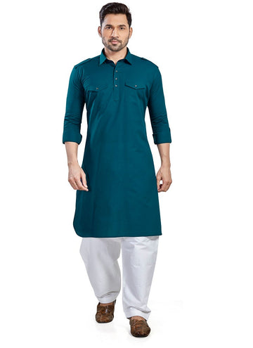 Teal Blue Colour RFSP 0001 Kurta Pajama