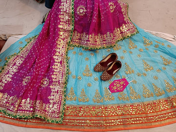 Rajasthani Traditional Uppada Silk Lehenga Choli