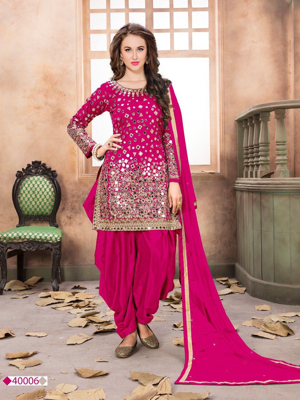 Upgrade Your Ethnic Style with Our Tapeta Silk Designer Punjabi Suit