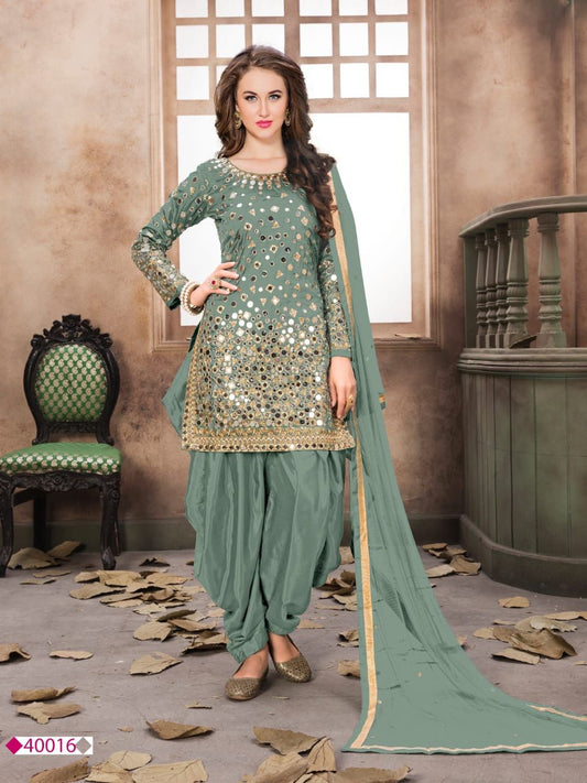 Aanaya 40000 Series Tapeta Silk Designer Punjabi Suit