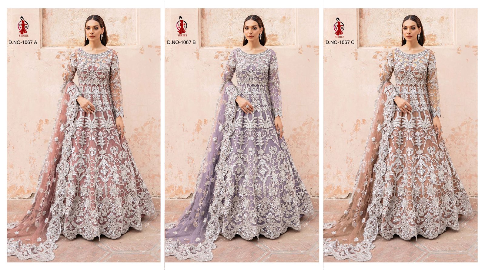 BRIDAL ANARKALI GOWN D.NO 1067 Anant Tex Exports Private Limited