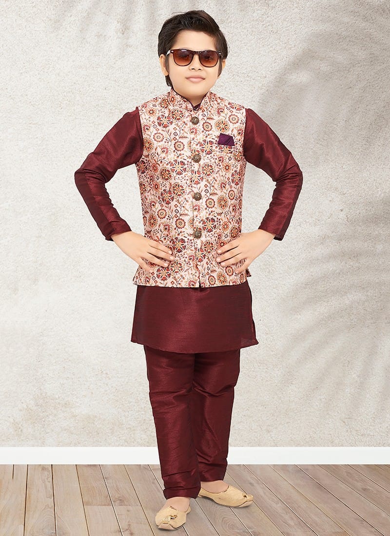 Ethnic Boys Wear Kurta Pajama With Koti Anant Tex Exports Private Limited