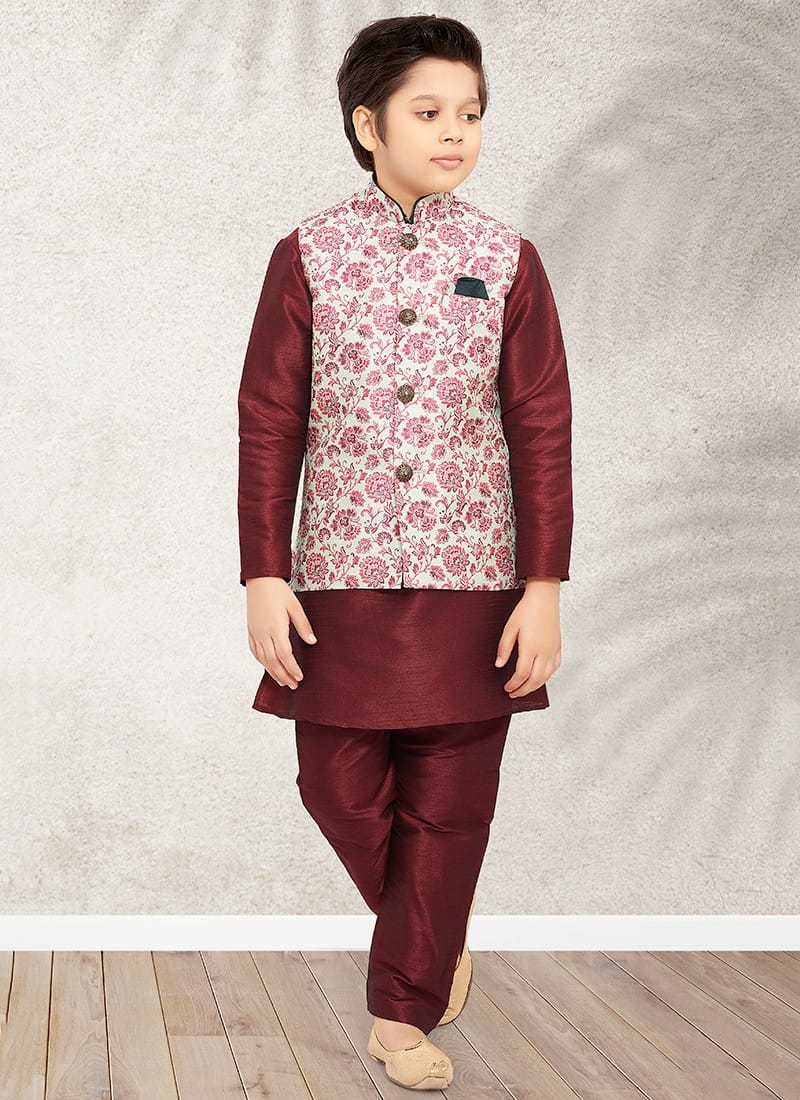 Ethnic Boys Wear Kurta Pajama With Koti Anant Tex Exports Private Limited