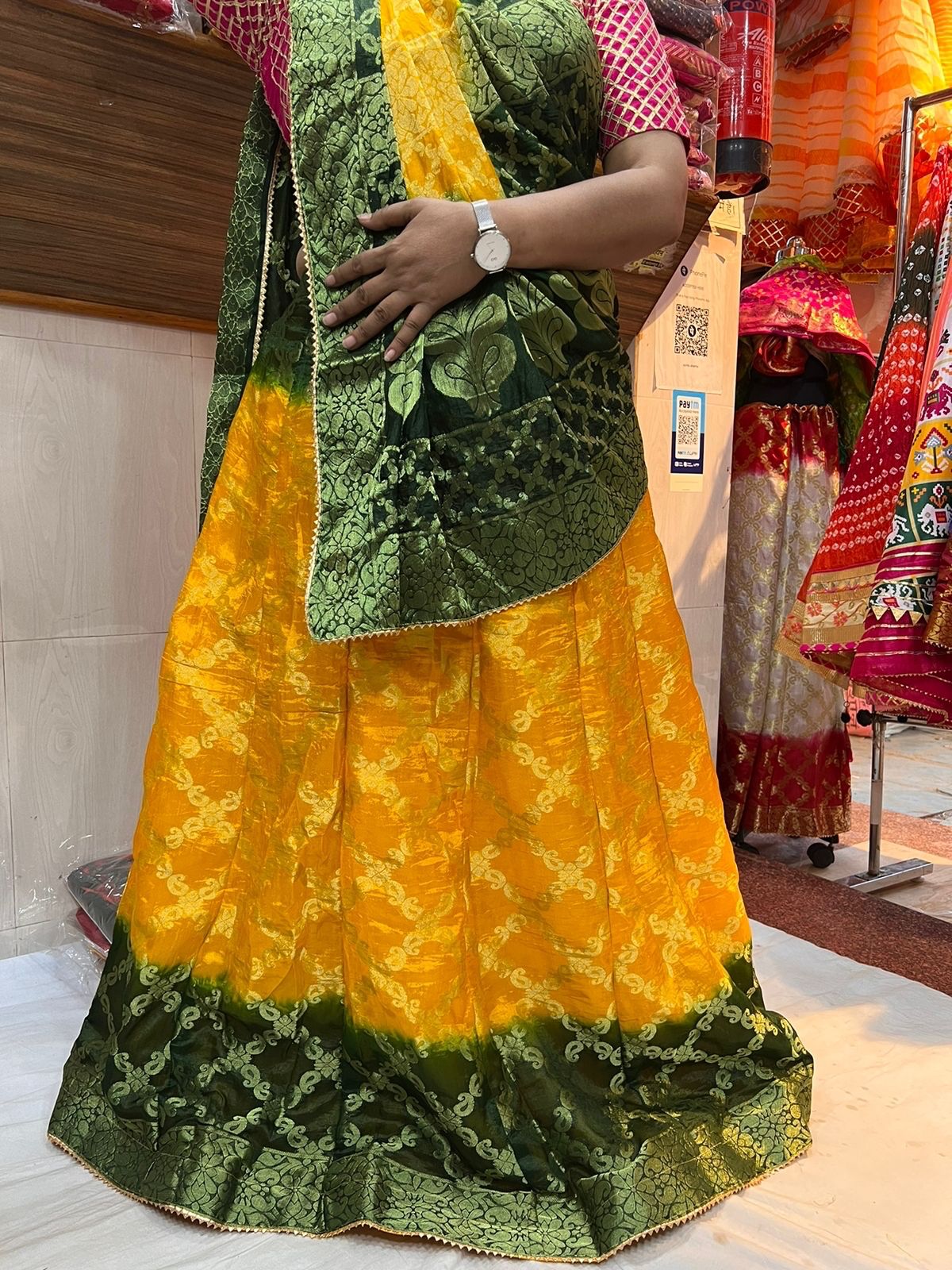 pure silk bridal panetar lehenga with gharchola saree | Indian bridal  outfits, Bridal outfits, Saree