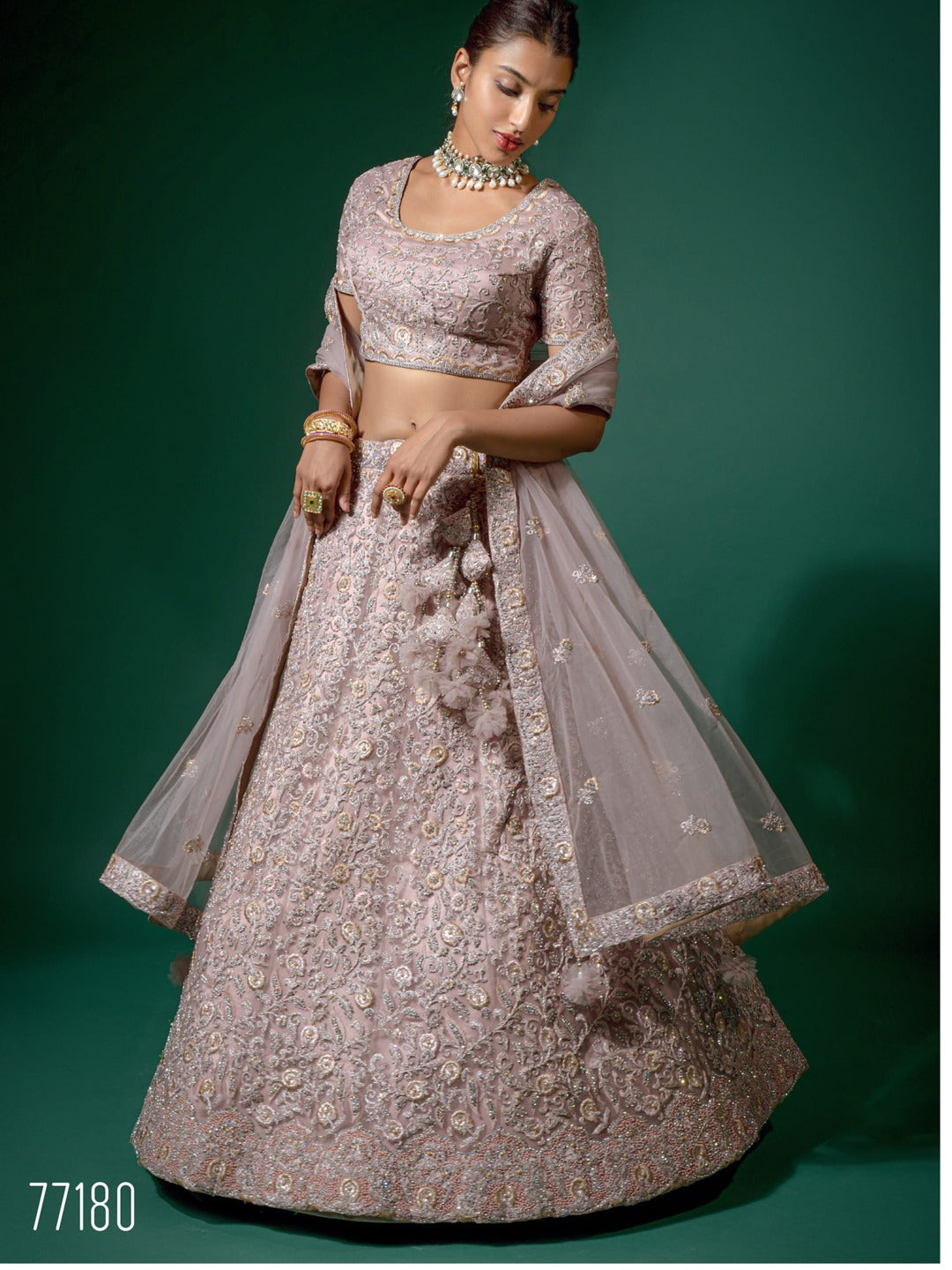 Copy of Alakana Designer Bridal Wear Lehenga D.No 77180 Anant Tex Exports Private Limited