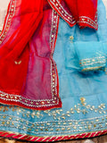 Fancy Rajasthani Organza Lehenga Anant Tex Exports Private Limited