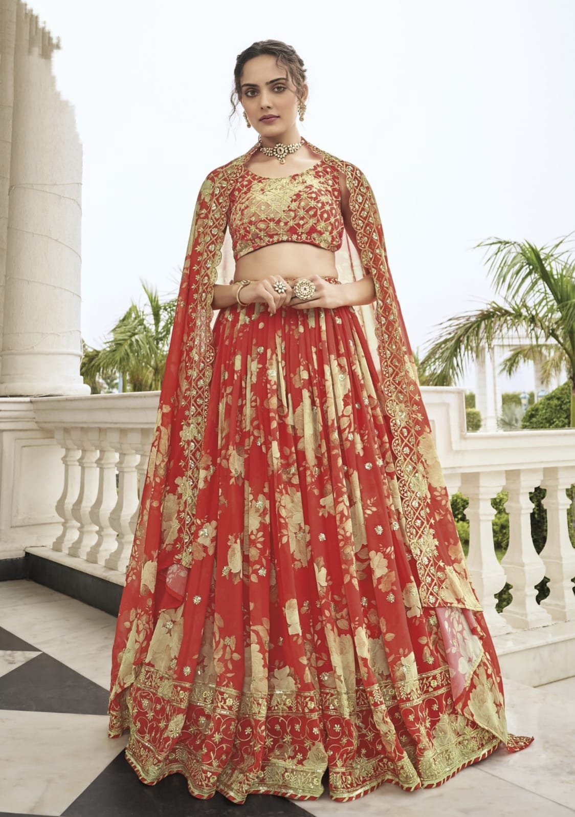 Party Wear Floral Printed Lehenga Choli Anant Tex Exports Private Limited