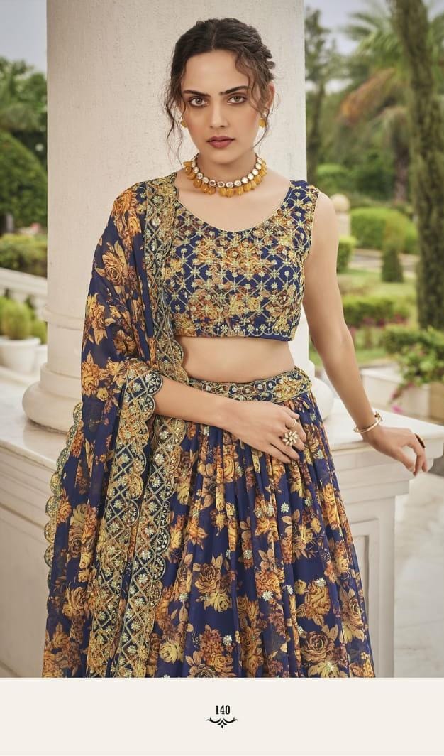 Party Wear Floral Printed Lehenga Choli Anant Tex Exports Private Limited