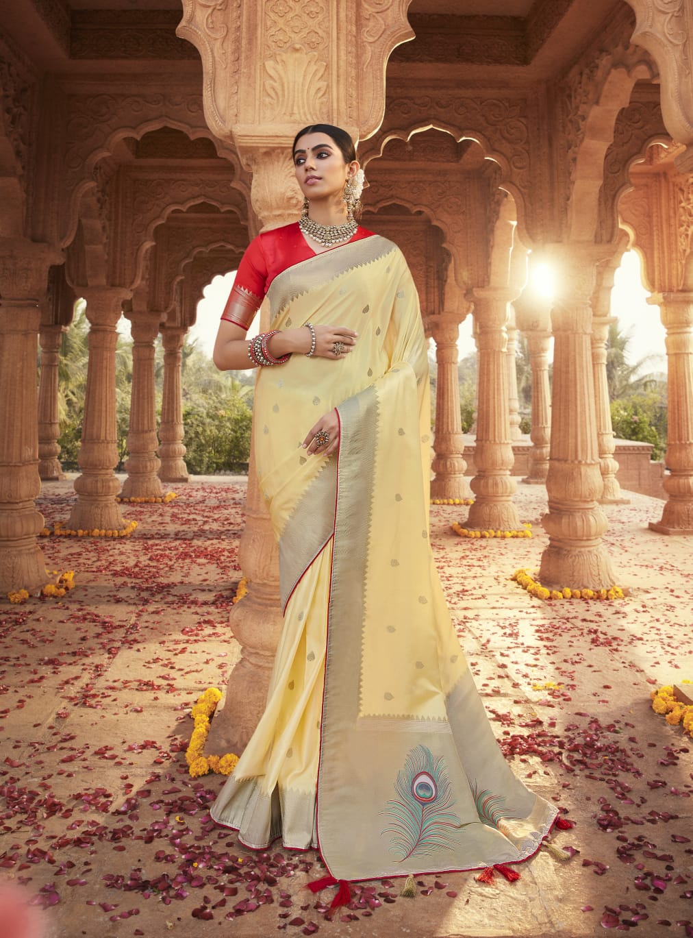 Platinum Silk Pure Sattin Paithani Designer Saree Anant Tex Exports Private Limited