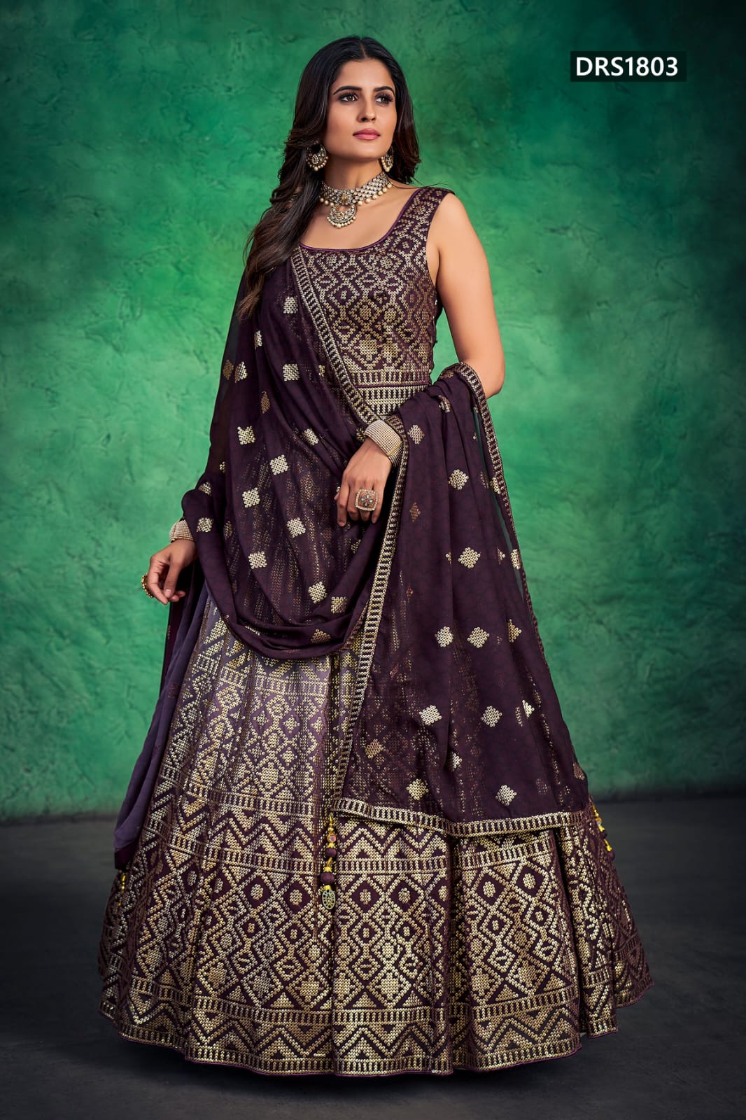 BELLA DESIGNER OCCASION WEAR LEHENGA D.NO 1803 Anant Tex Exports Private Limited