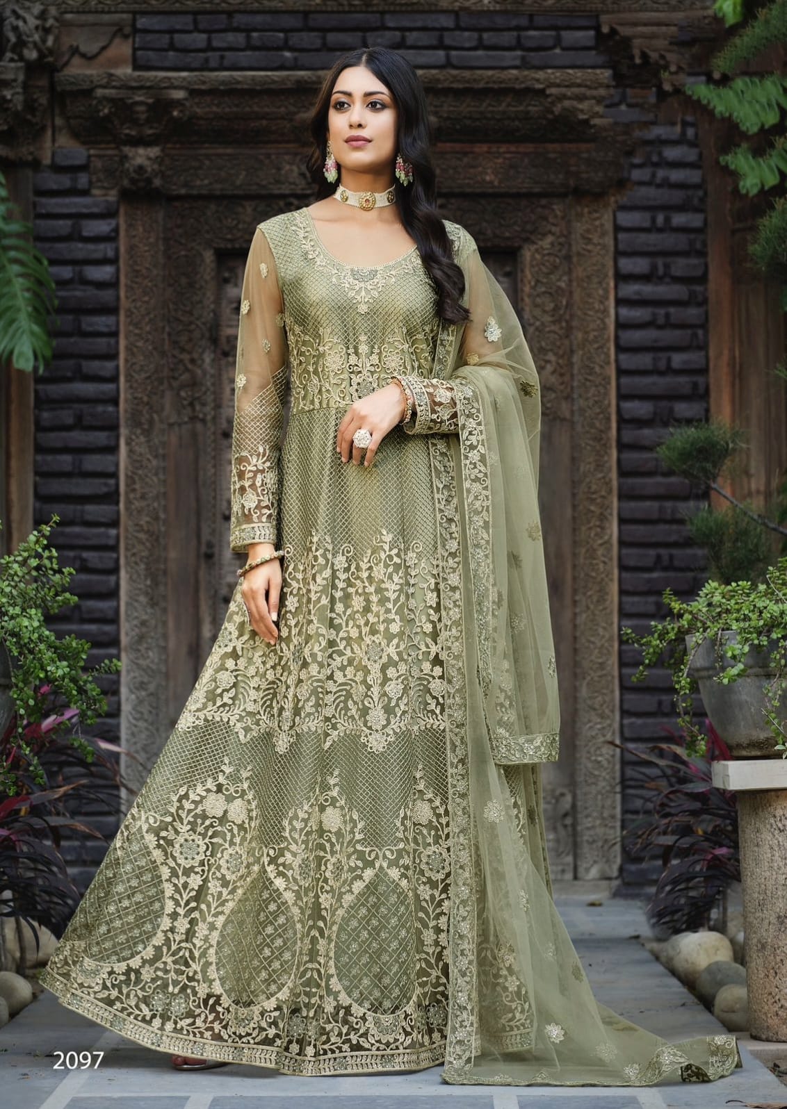 AMAIRA TRADITIONAL WEAR ANARKALI SUIT D.NO 2097 Anant Tex Exports Private Limited