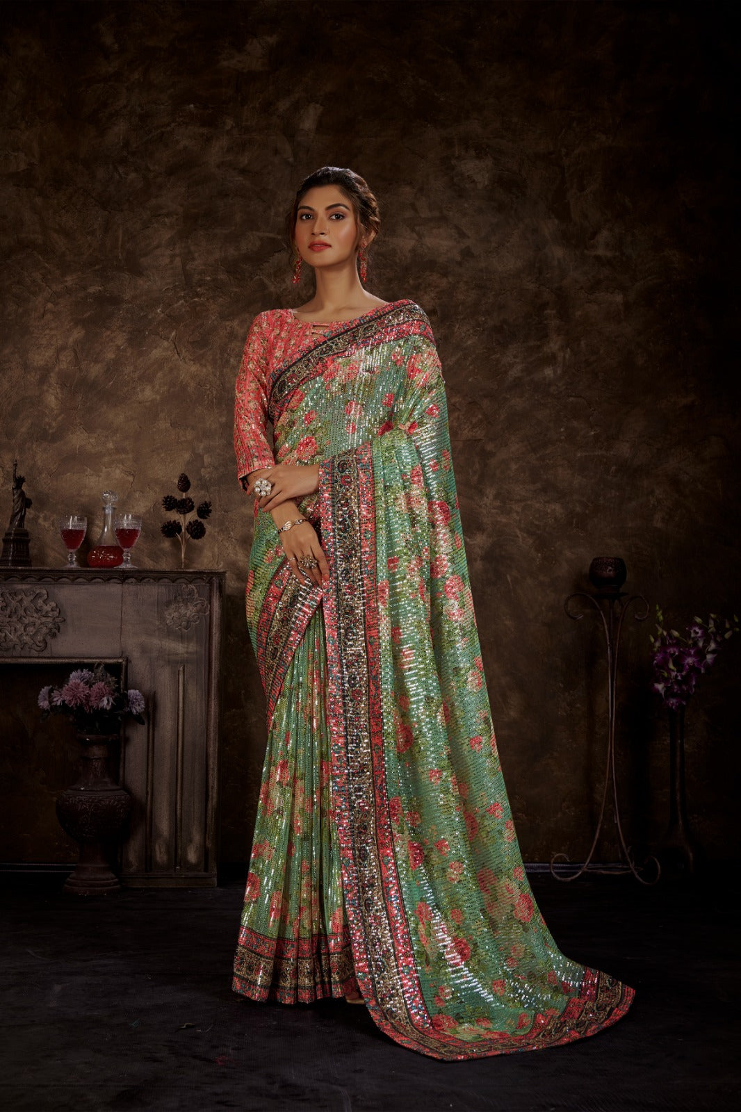 Fancy Regular Wear Saree - Anant Tex Exports Private Limited