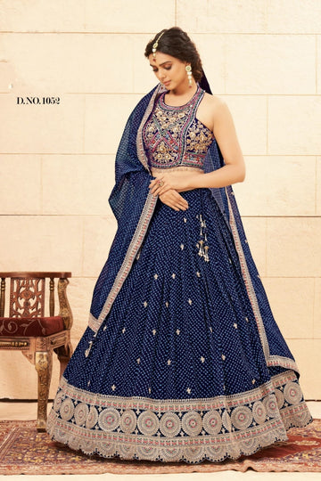 NAYAB BRIDAL WESTERN WEAR LEHENGA D.NO 1052