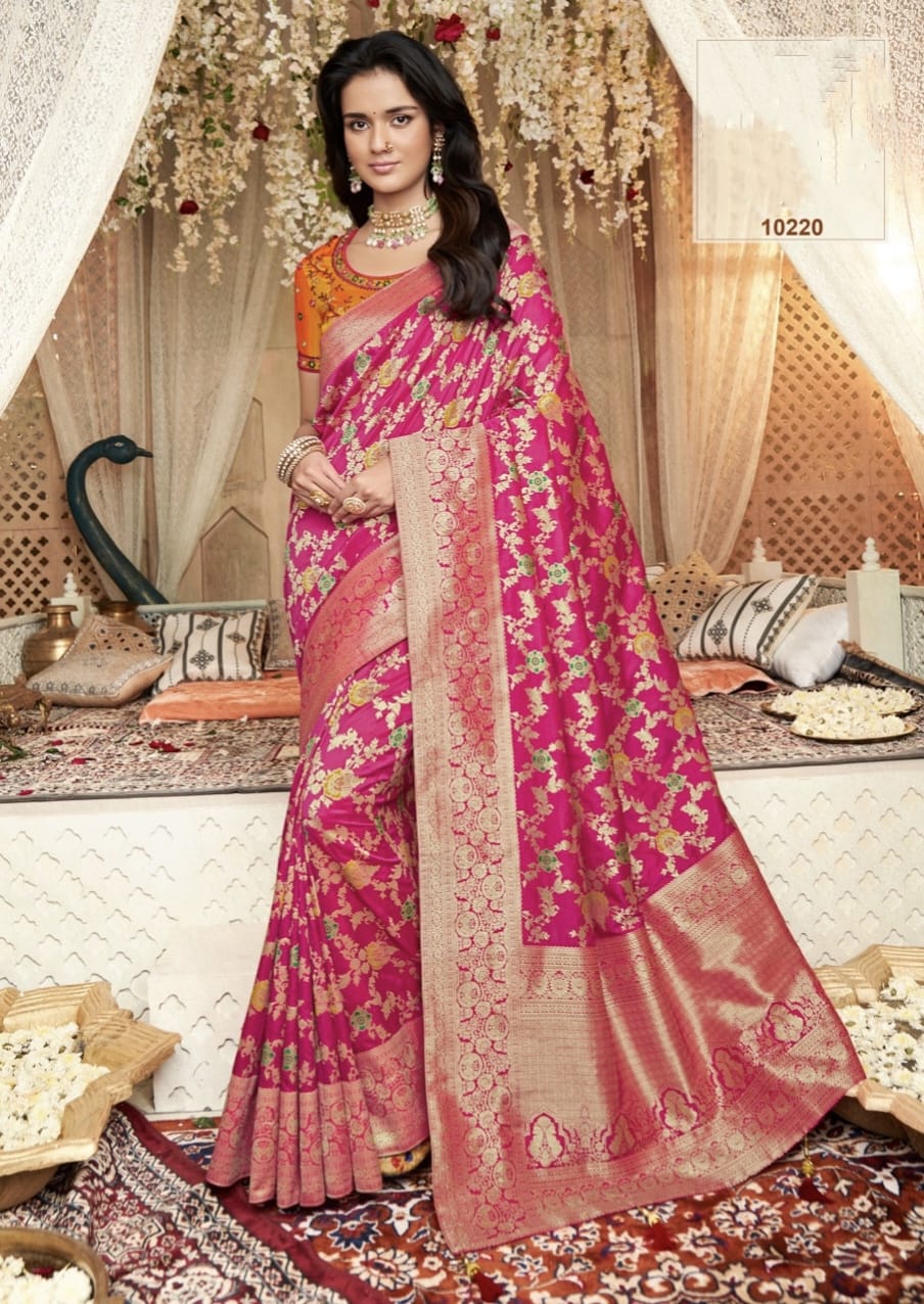 PARTY WEAR VOL -33 BANARSI SILK SAREE - Anant Tex Exports Private Limited