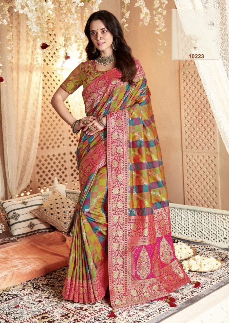 PARTY WEAR VOL -33 BANARSI SILK SAREE - Anant Tex Exports Private Limited