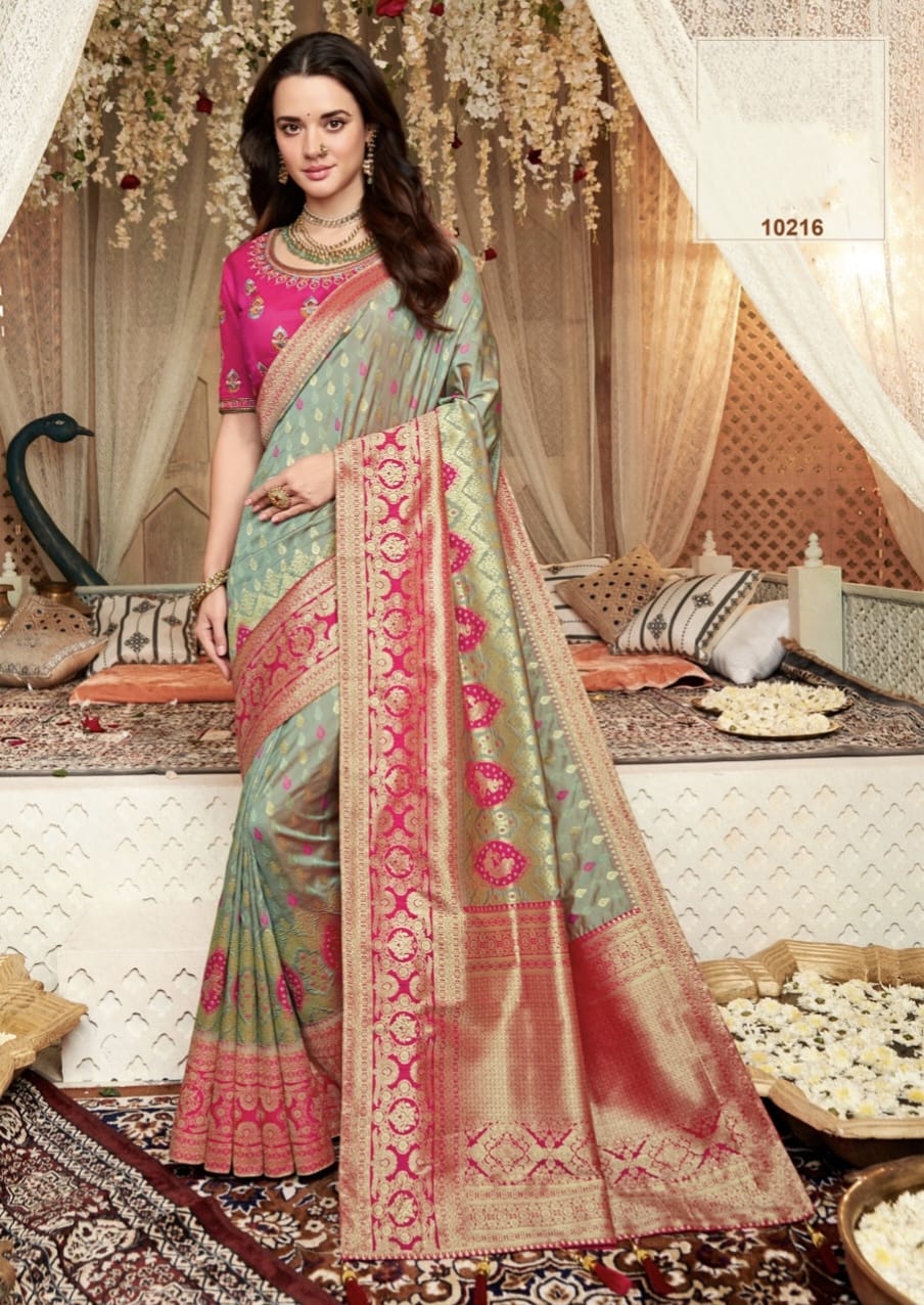 PARTY WEAR VOL -33 BANARSI SILK SAREE - Anant Tex Exports Private Limited