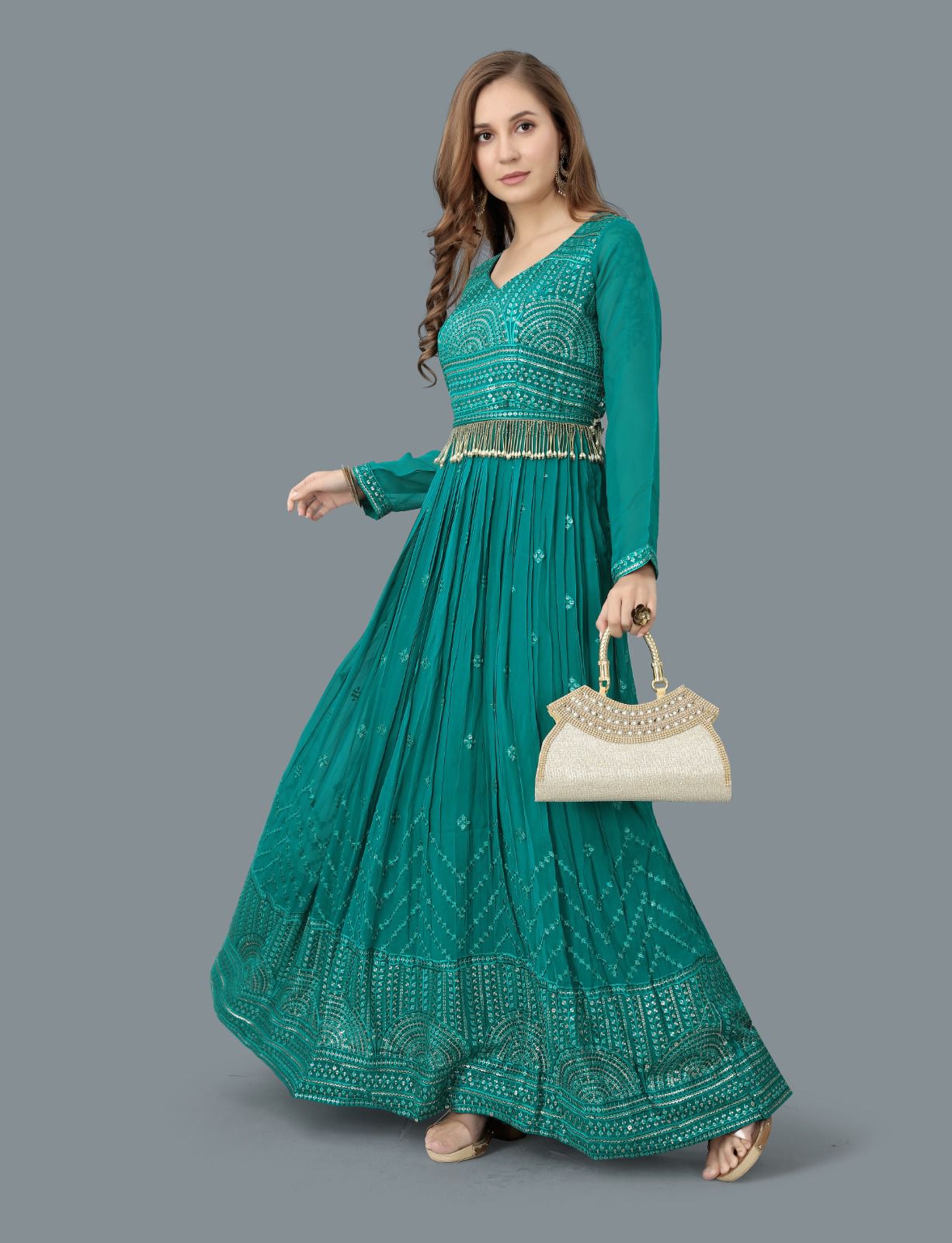 Kalpi Fancy Occasion Wear Gown D.No 9012