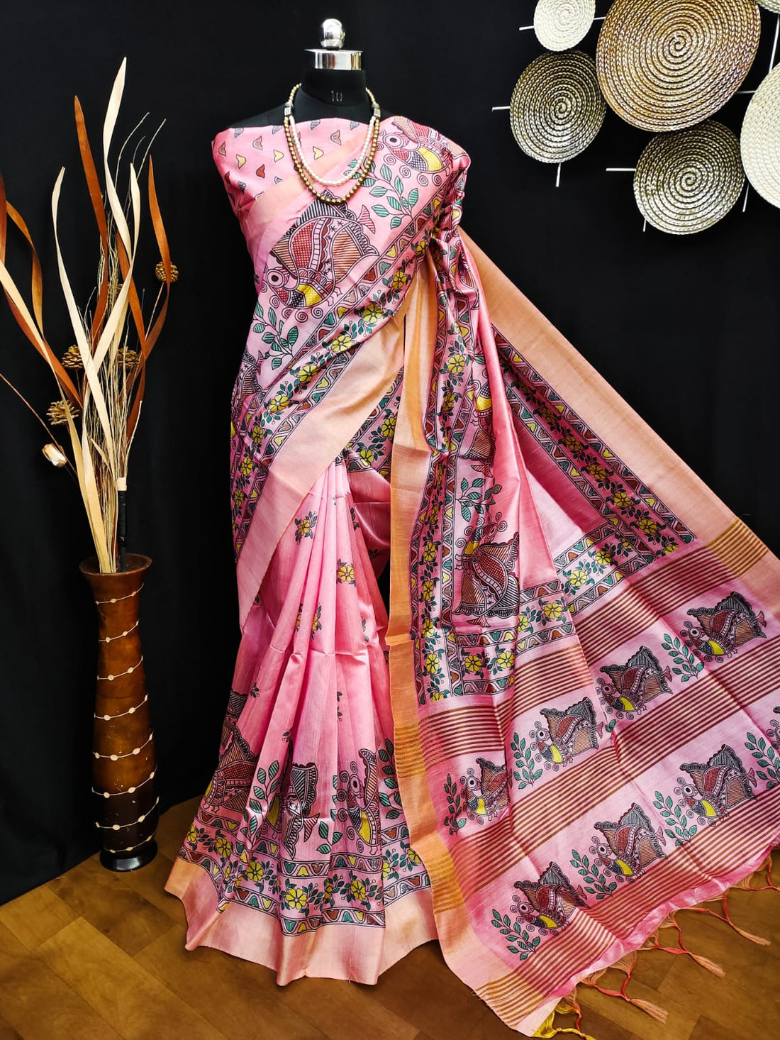 Party Wear Soft Tussar Silk Saree