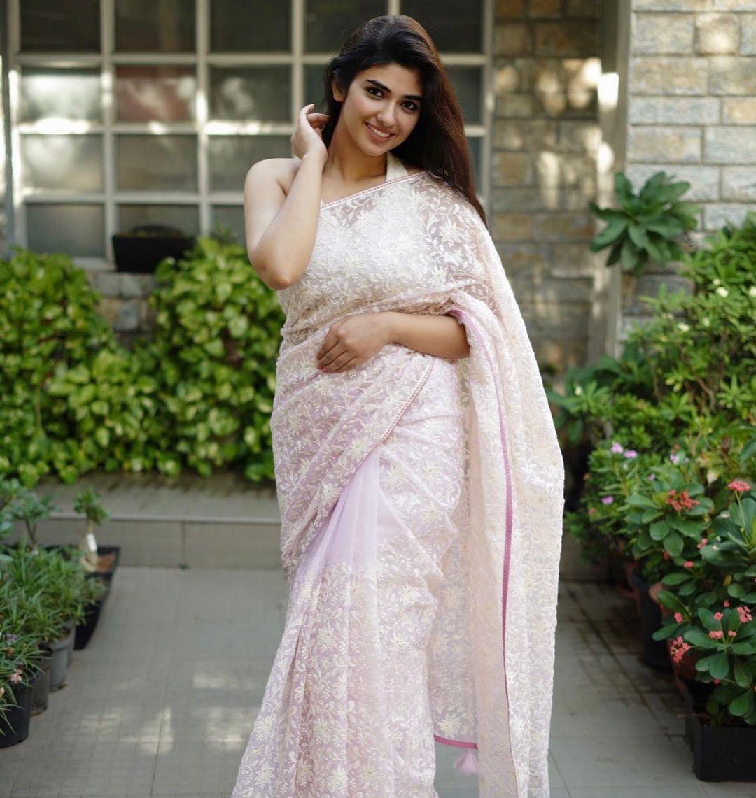 Pure Orgenza Chicken Thread Saree