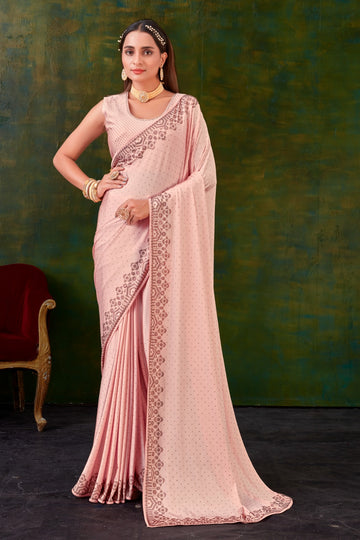 FANCY REGULAR WEAR SWAROVSKI SAREE