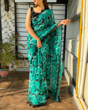 Party Wear Georgette Saree