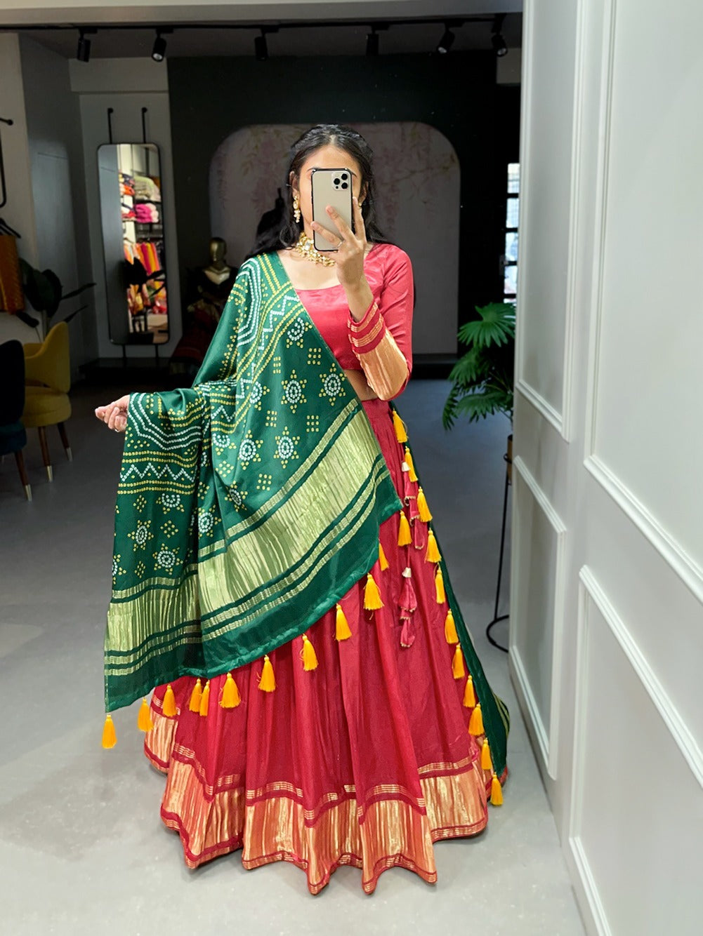 Beautiful Designer Pure Gajji Silk Lehenga Choli