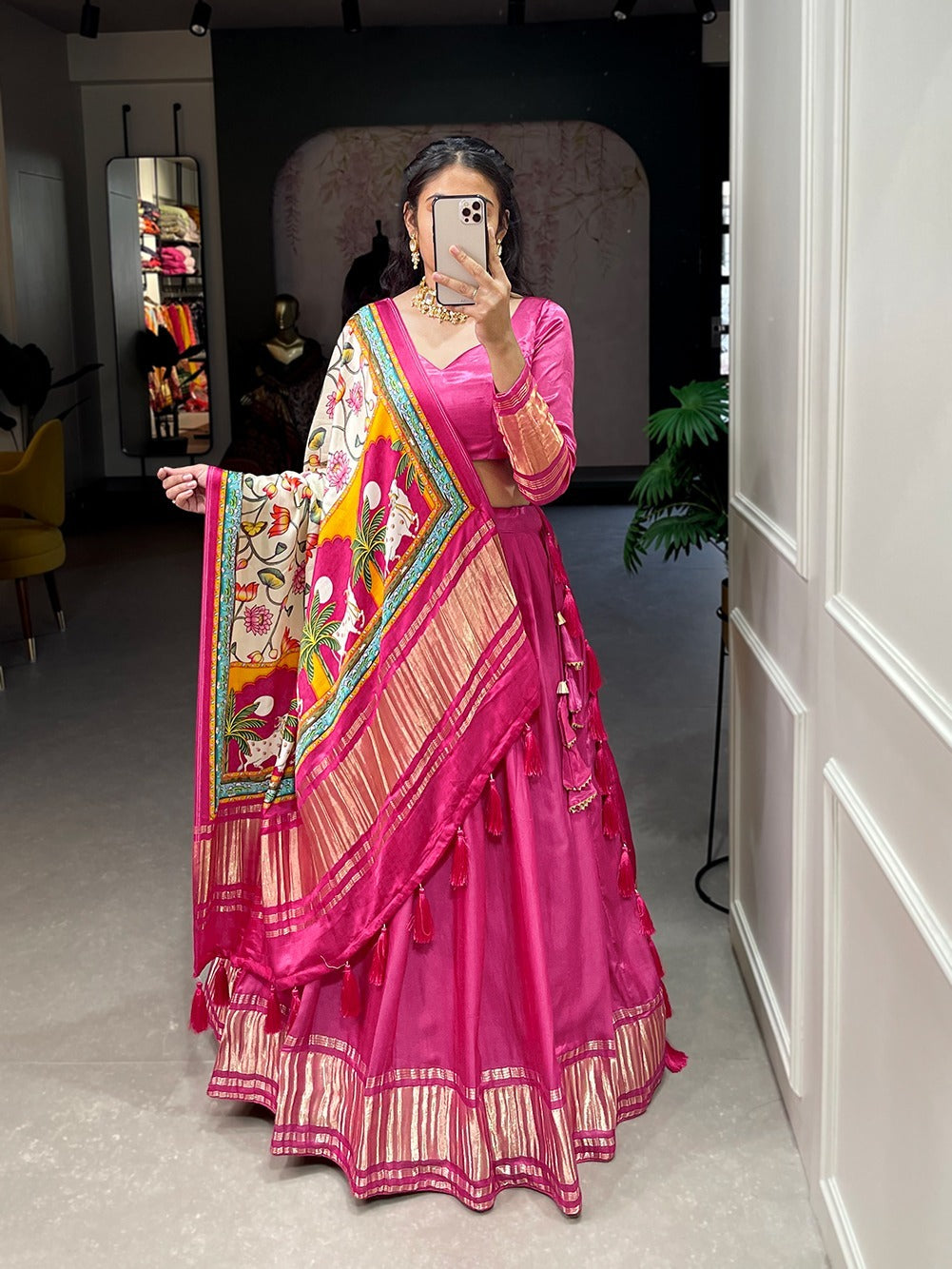 Beautiful Designer Pure Gajji Silk Lehenga Choli