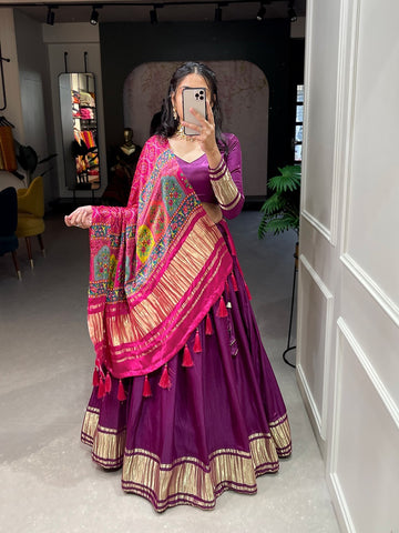 Beautiful Designer Pure Gajji Silk Lehenga Choli