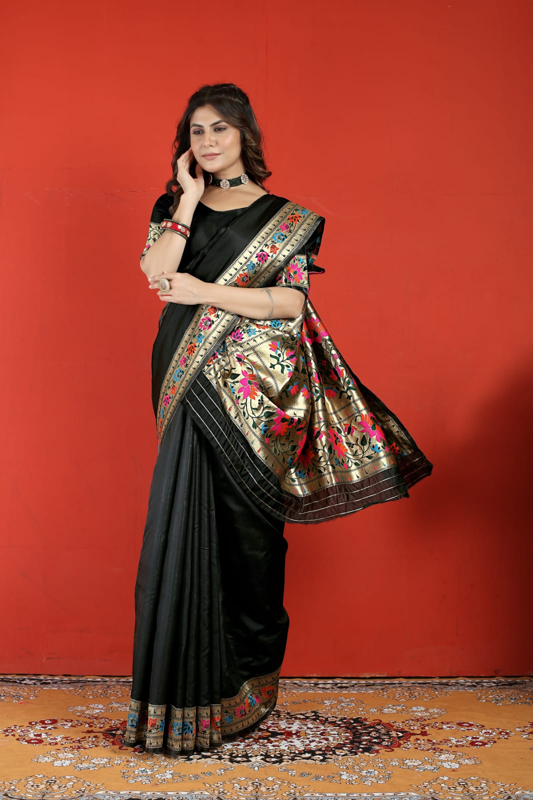 Buy Ronisha Khushnuma Fancy plain Georgette Saree Collection