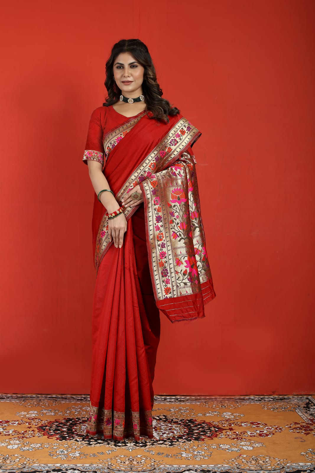 Fancy Occasion Wear Paithani Soft Silk Saree