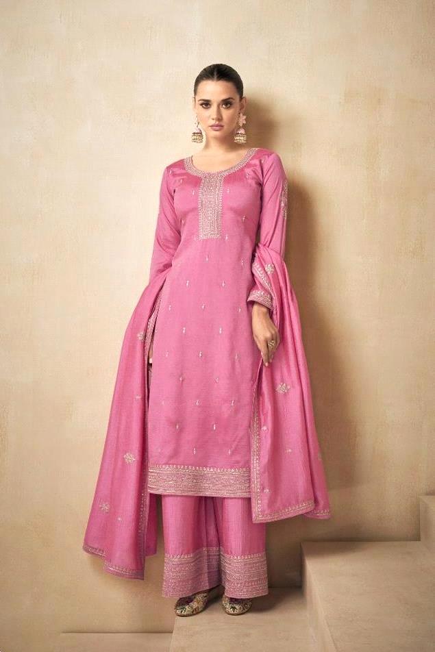 AASHIRWAD NEEDLE PREMIUM SILK SALWAR SUIT D.NO 9554