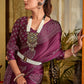 SAWARNA GAJI SATIN BANDHEJ PRINT SAREEE