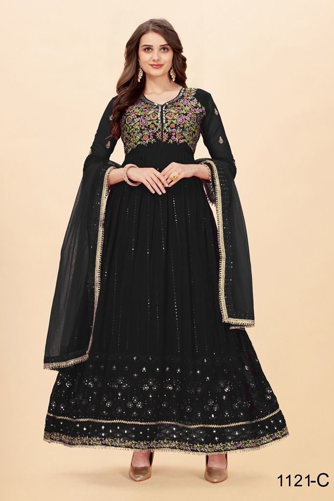 NAZNEEN FLORENCE DESIGNER OCCASION WEAR LEHENGA D.NO 1121-C