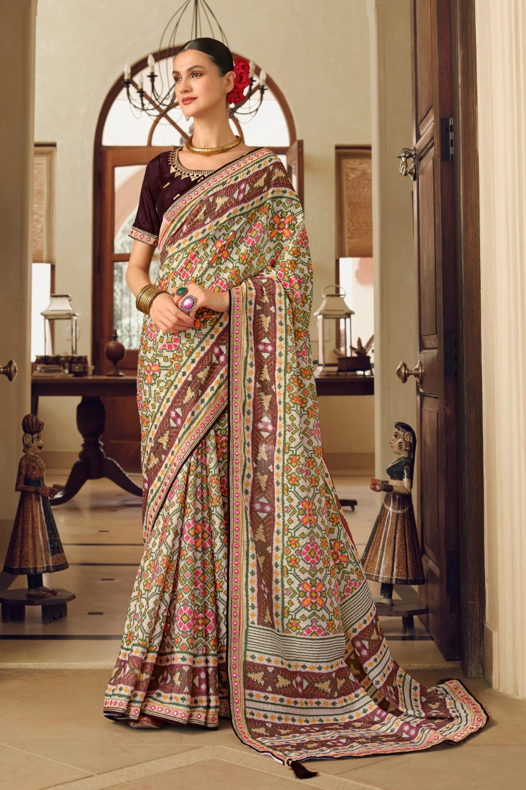 Kavira Sayonee Patola Fancy Wear Saree