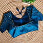 Fancy Festival Wear Golden Handcrafted Work Blouse