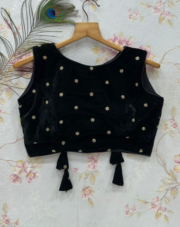 Party Wear Fancy Velvet Blouse