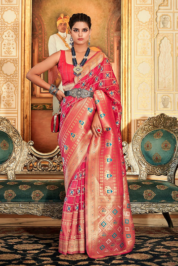 Sanskar Fancy Organza Weaving Saree