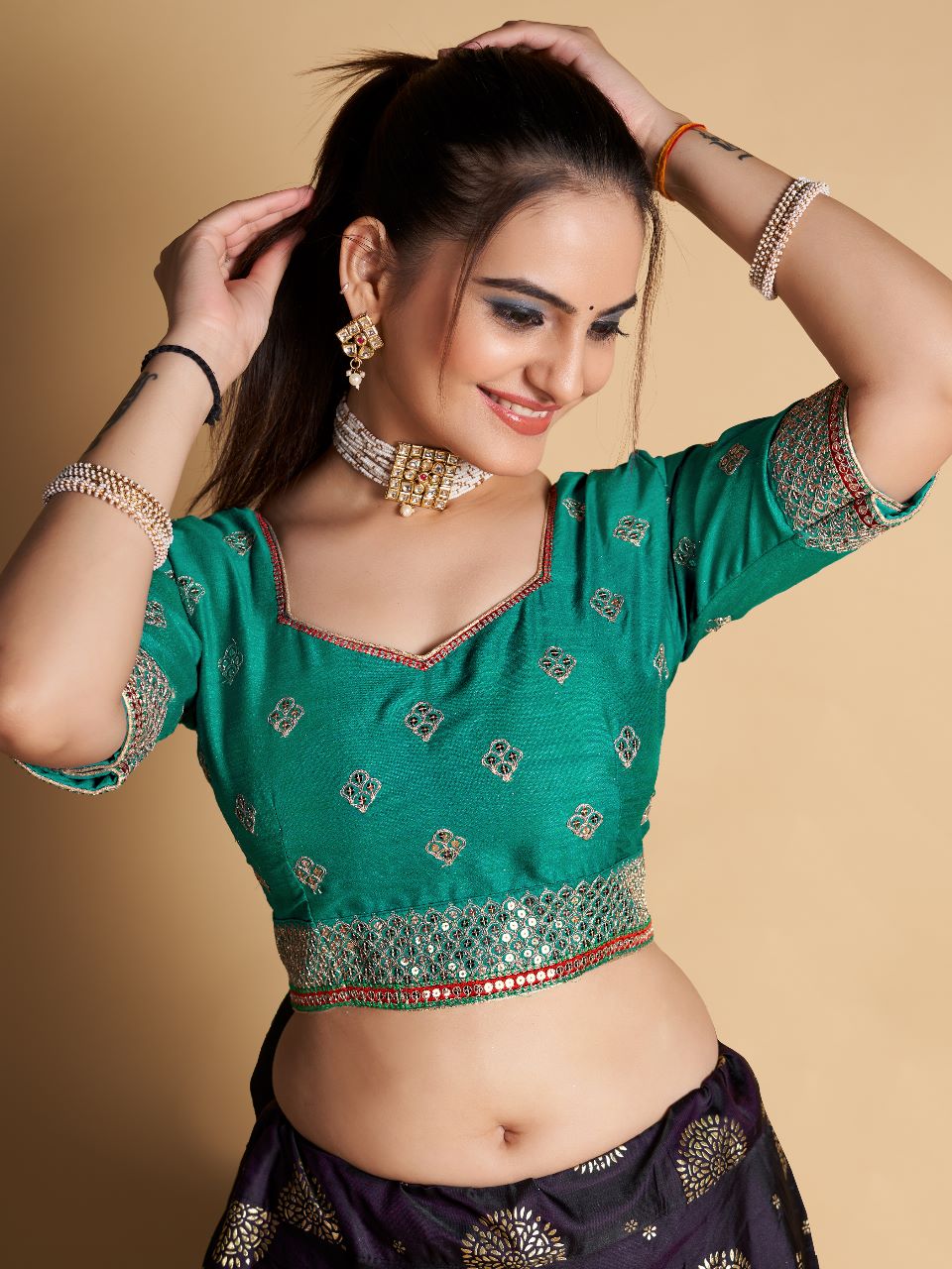 Beautifull Embroidered Work Blouse