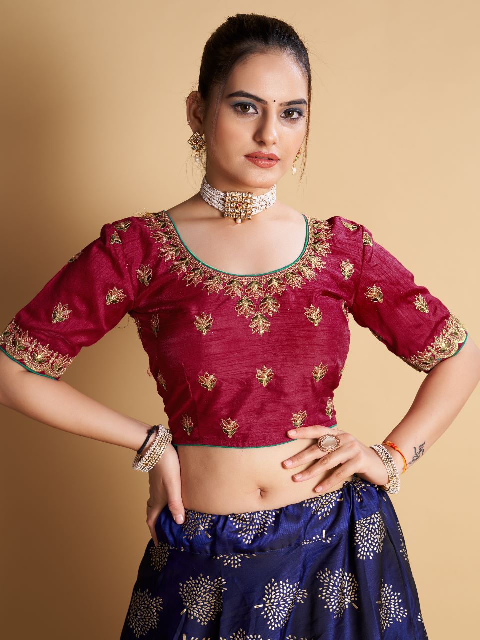 Beautifull Embroidered Work Blouse