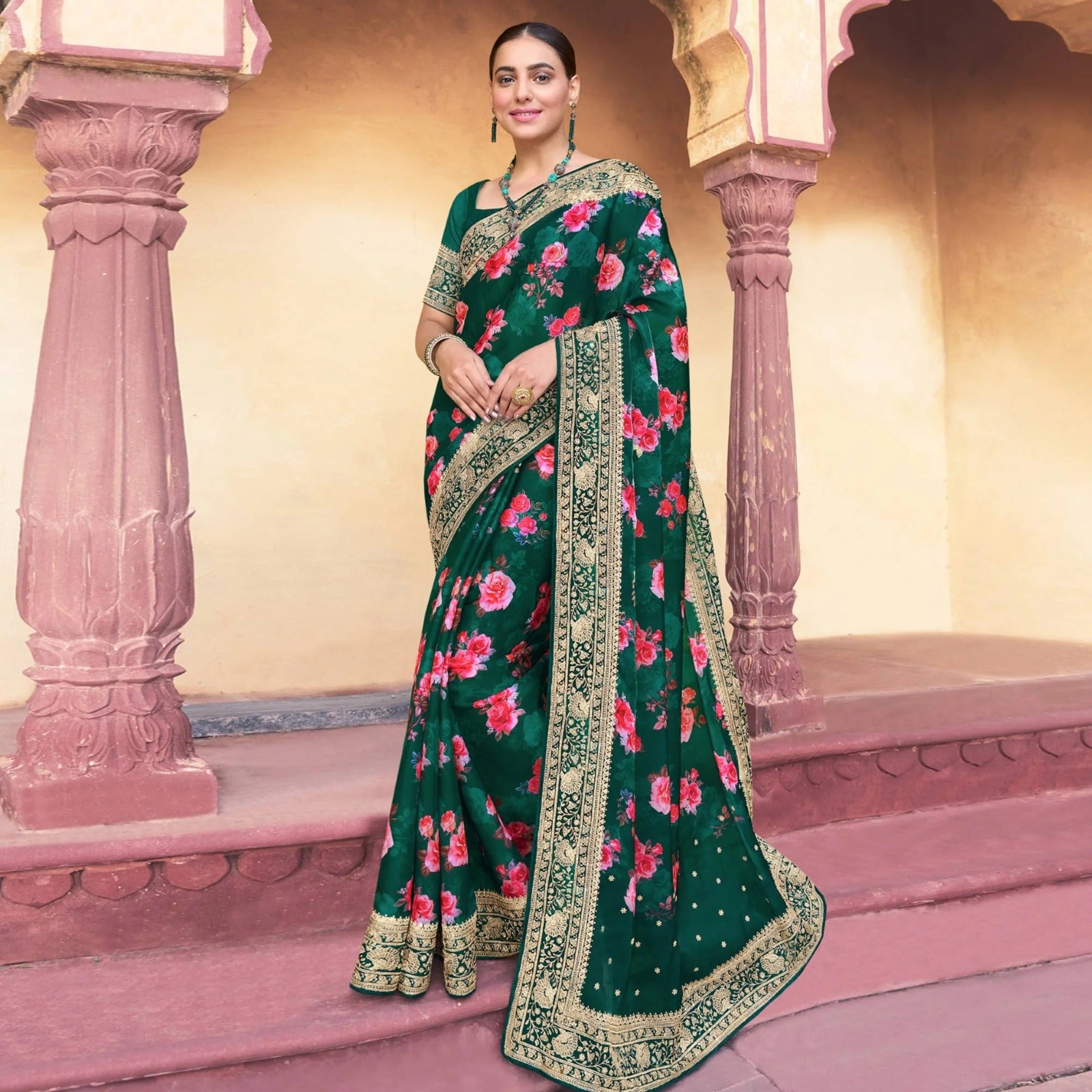 Alyssa Festive Wear Fancy Organza Saree