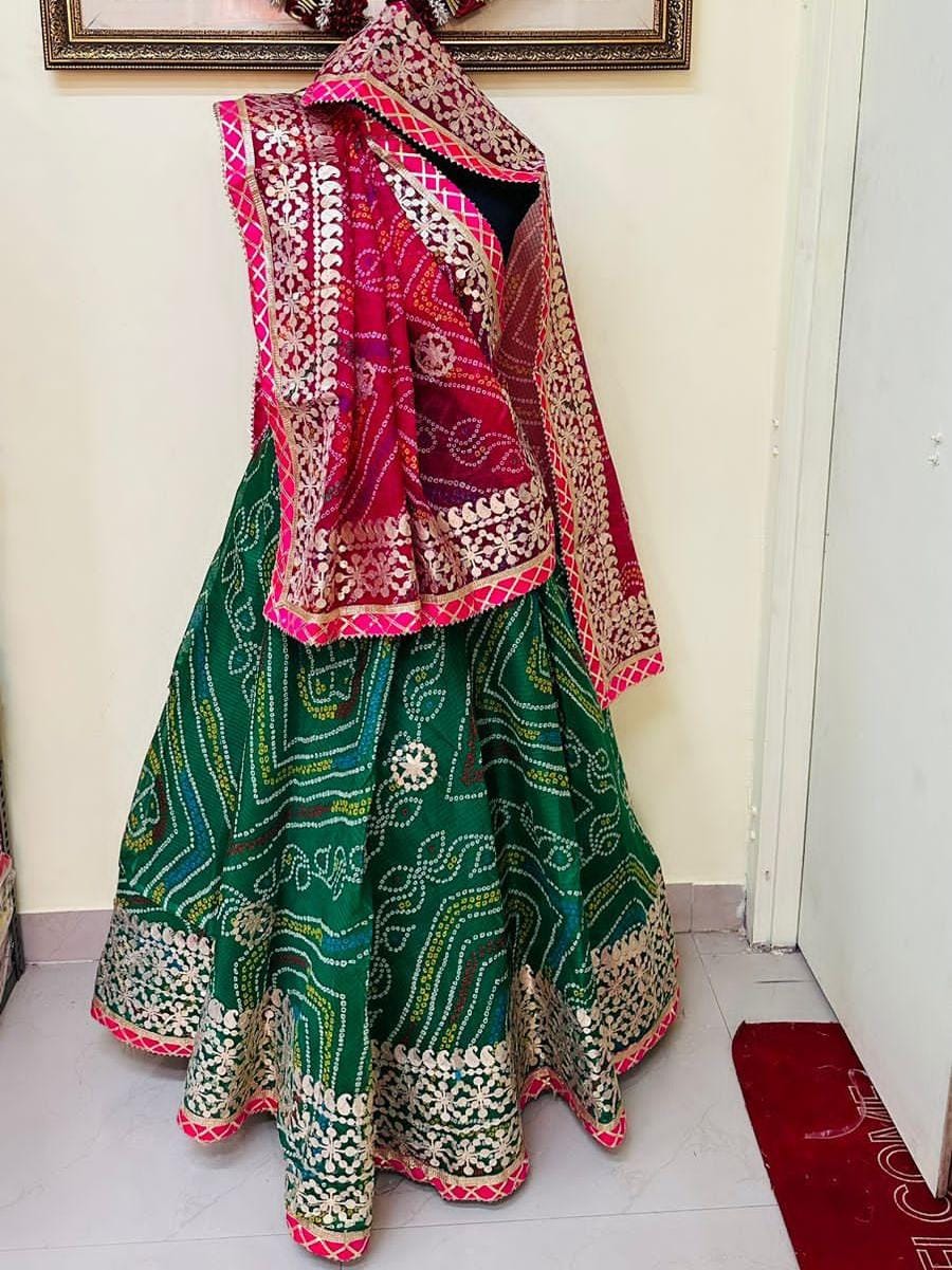 Rajasthani Bandhej Print Lahenga