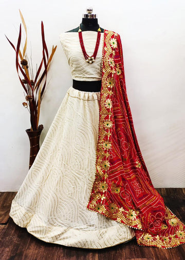 Fancy Lucknowi Work Lehenga