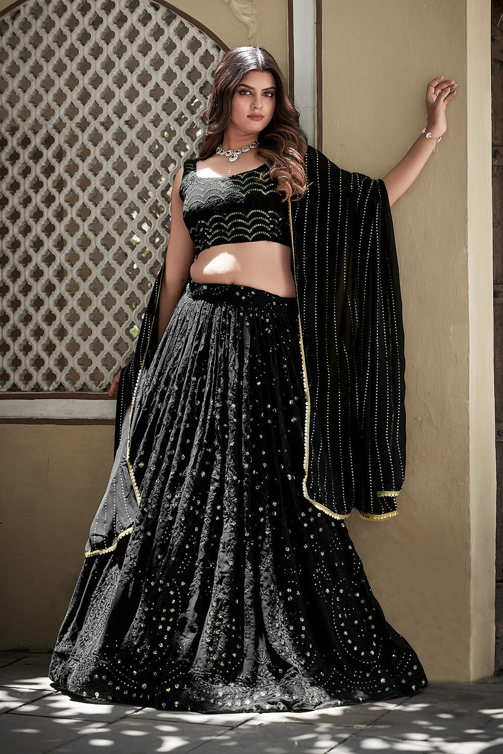 Fancy Occasion Wear Lehenga D.No 1536