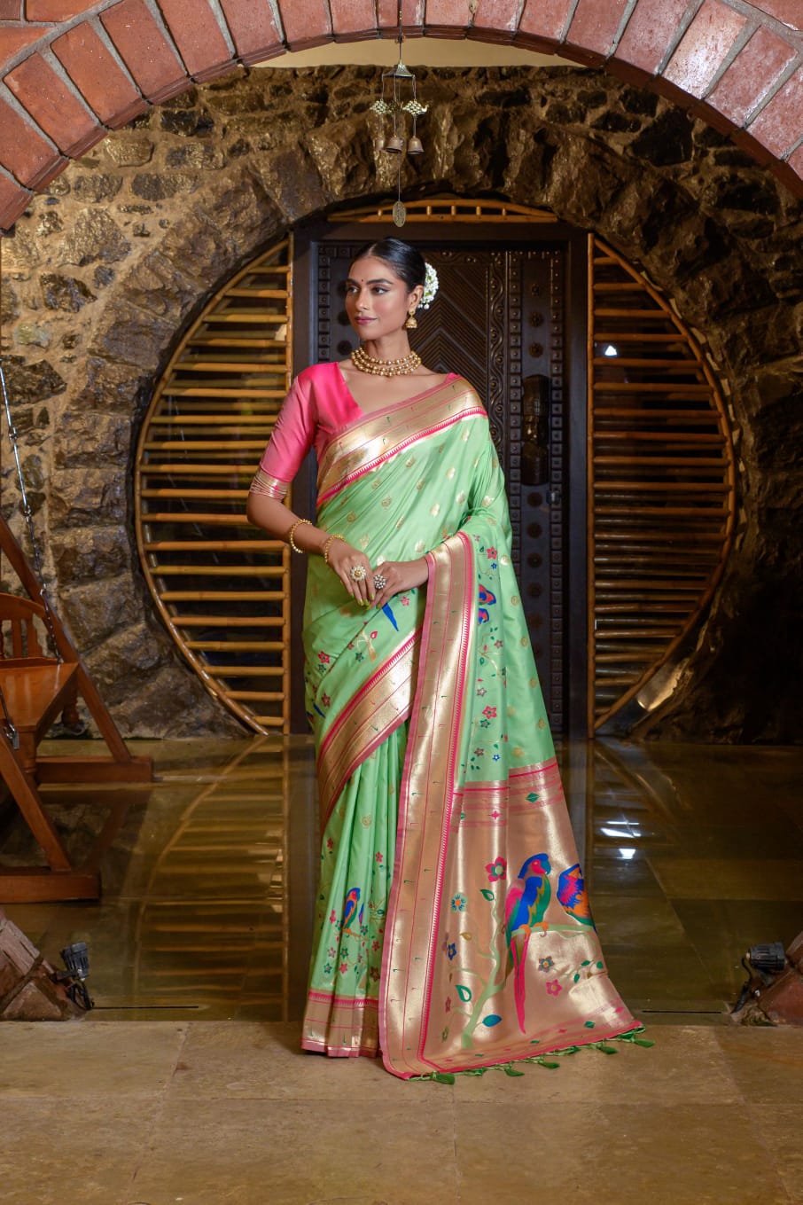 Banarasi Soft Silk Paithani Saree